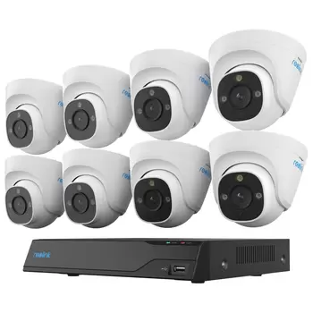 Reolink 4K Professional NVR With 8 x P334 Dome Cameras