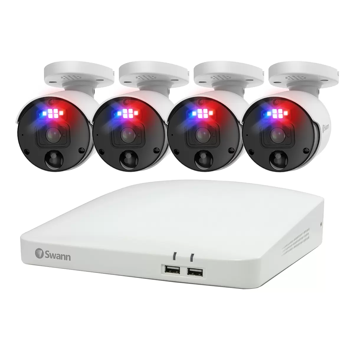 Swann 4K NVR Pro Series With 4 Facial Recognition Cameras SWNVK-88990W4-AU
