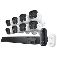 Reolink NVR 12MP 4 Cam Security System And Video Doorbell PoE NVS16-12MB81DBP